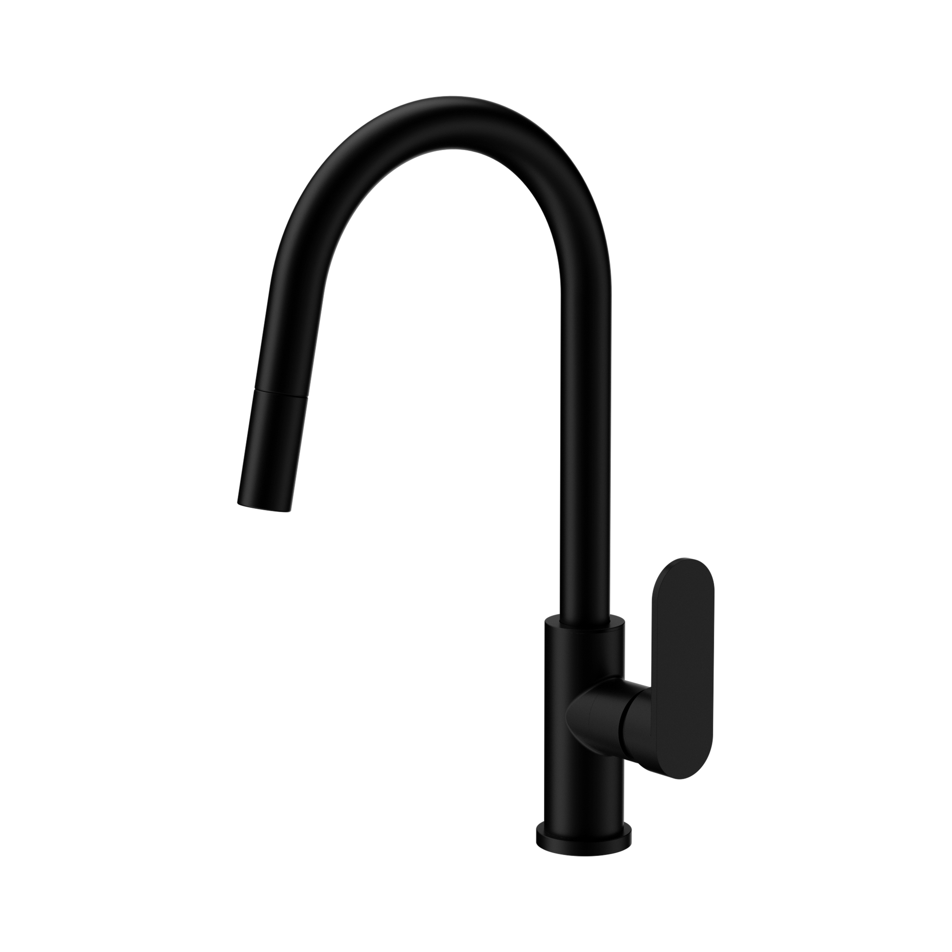 Nero Ecco Pull Out Sink Mixer, Matte Black