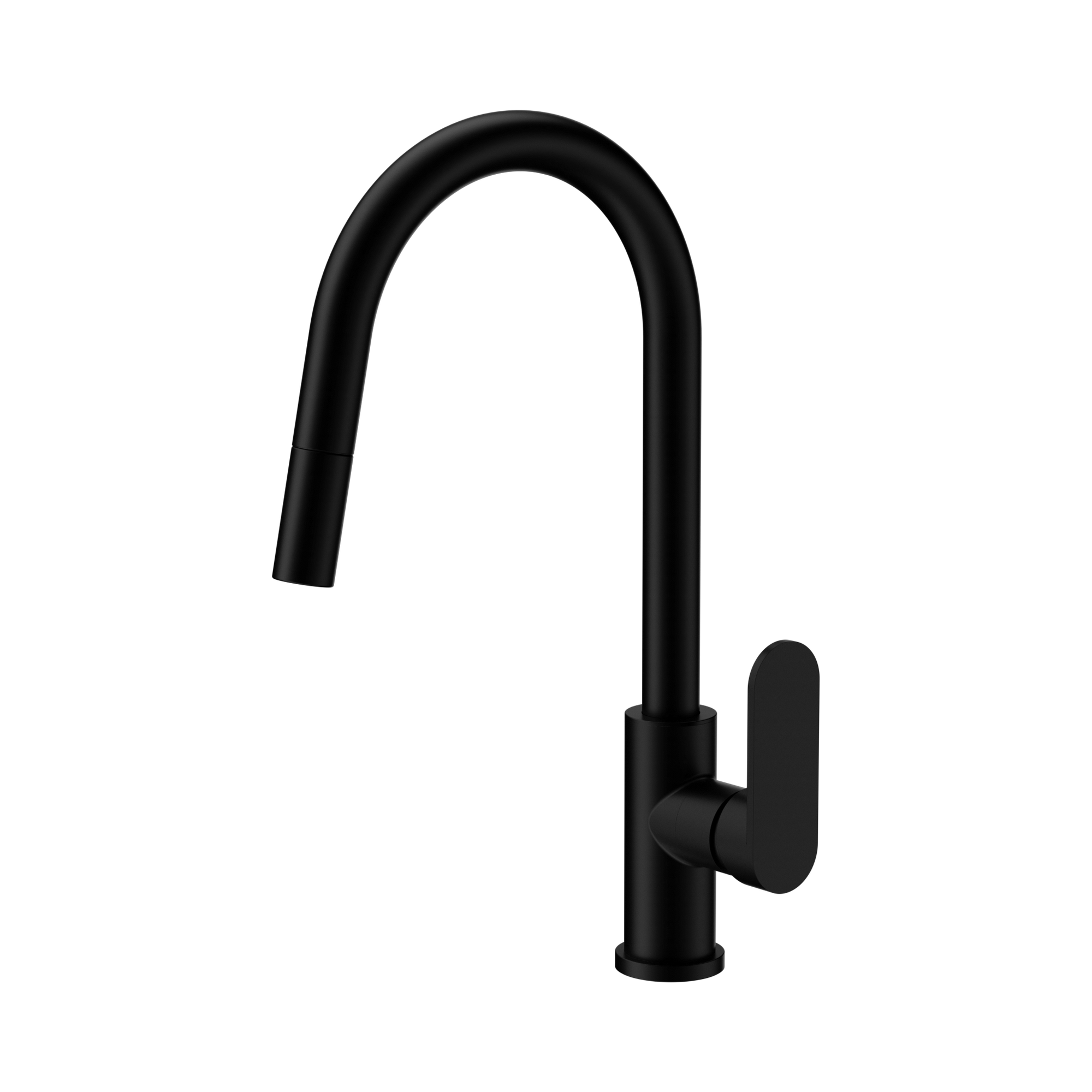Nero Ecco Pull Out Sink Mixer, Matte Black
