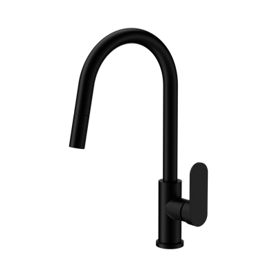 Nero Ecco Pull Out Sink Mixer, Matte Black