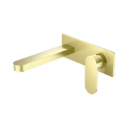 Nero Ecco Wall Mixer Set, Brushed Gold