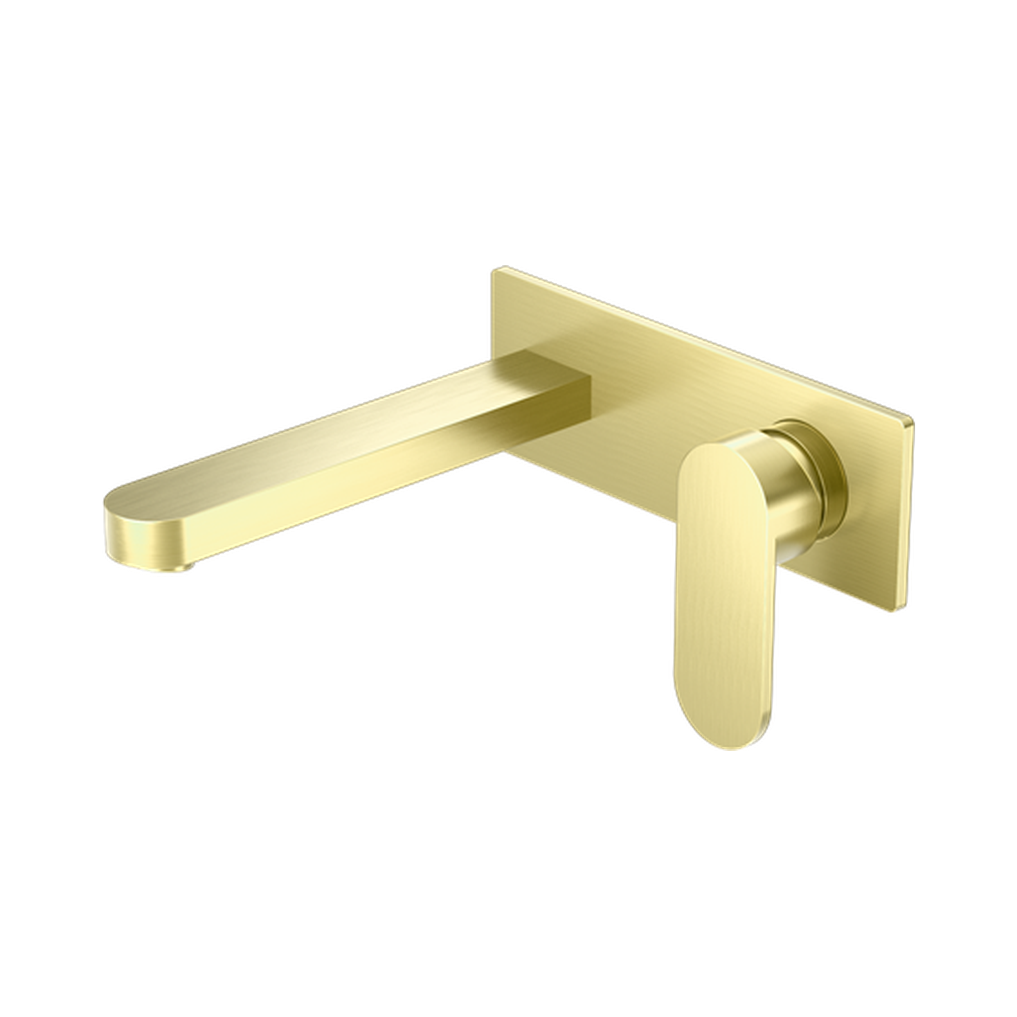 Nero Ecco Wall Mixer Set, Brushed Gold