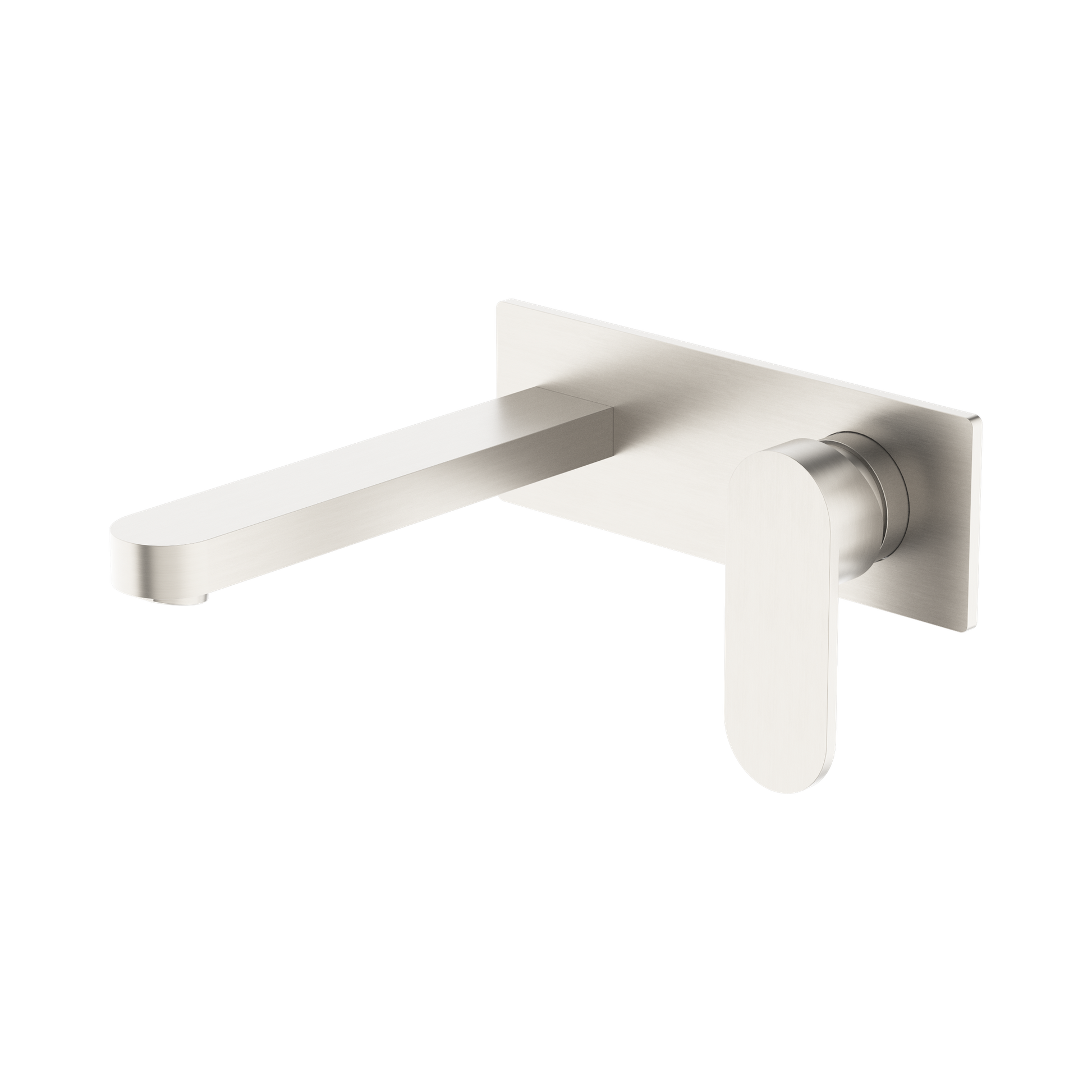 Nero Ecco Wall Mixer Set, Brushed Nickel