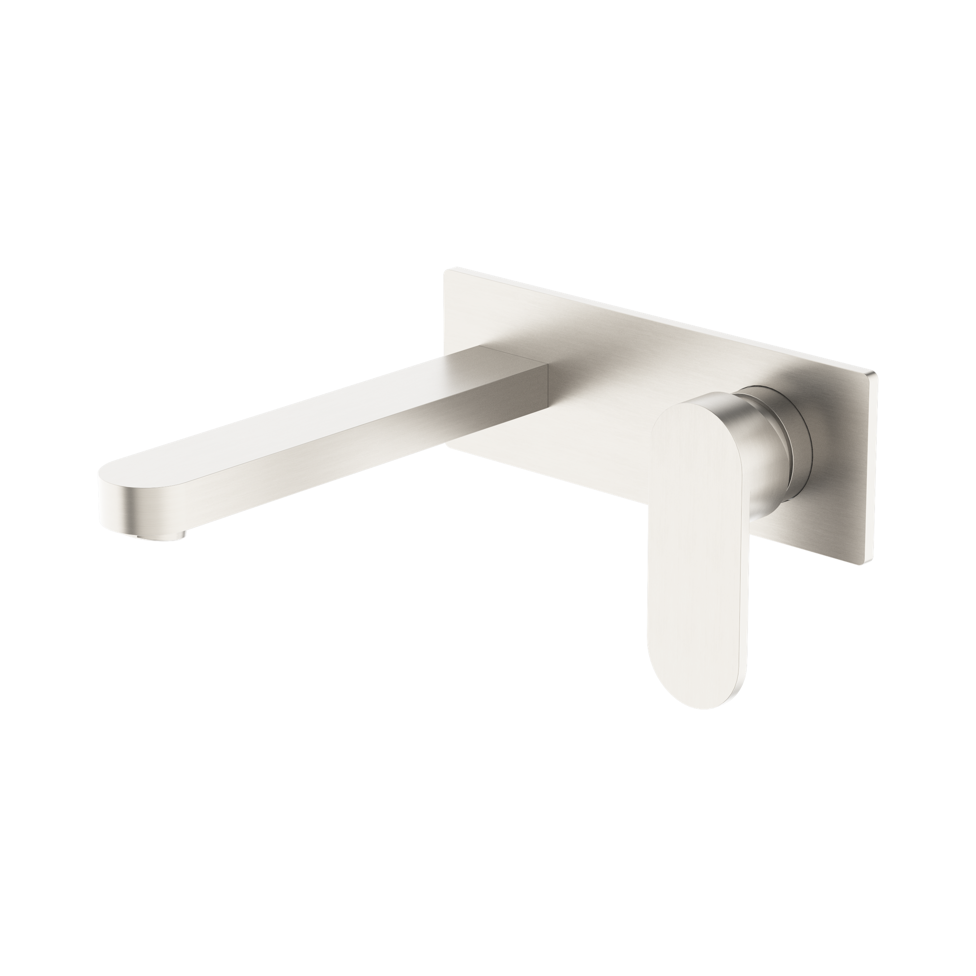 Nero Ecco Wall Mixer Set, Brushed Nickel
