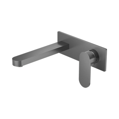 Nero Ecco Wall Mixer Set, Gun Metal