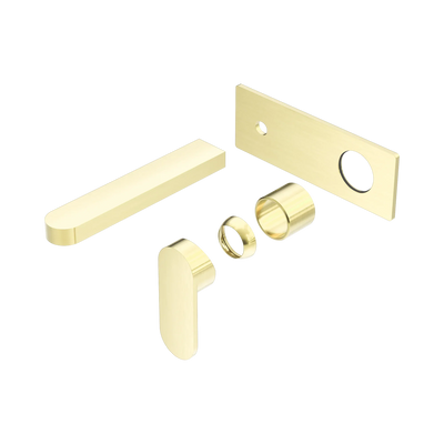 Nero Ecco Wall Basin/Bath Mixer Trim Kits Only, Brushed Gold