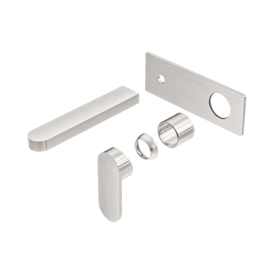 Nero Ecco Wall Basin/Bath Mixer Trim Kits Only, Brushed Nickel