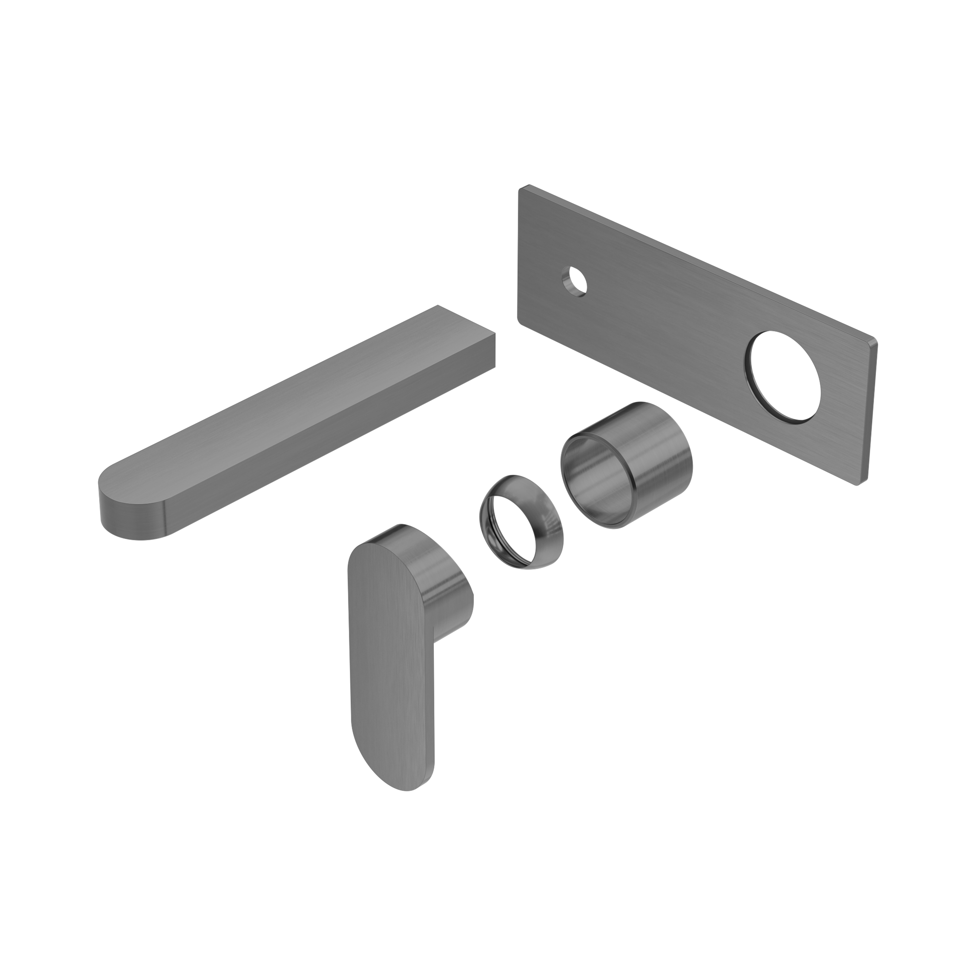 Nero Ecco Wall Mixer Set Trim Kits Only, Gun Metal