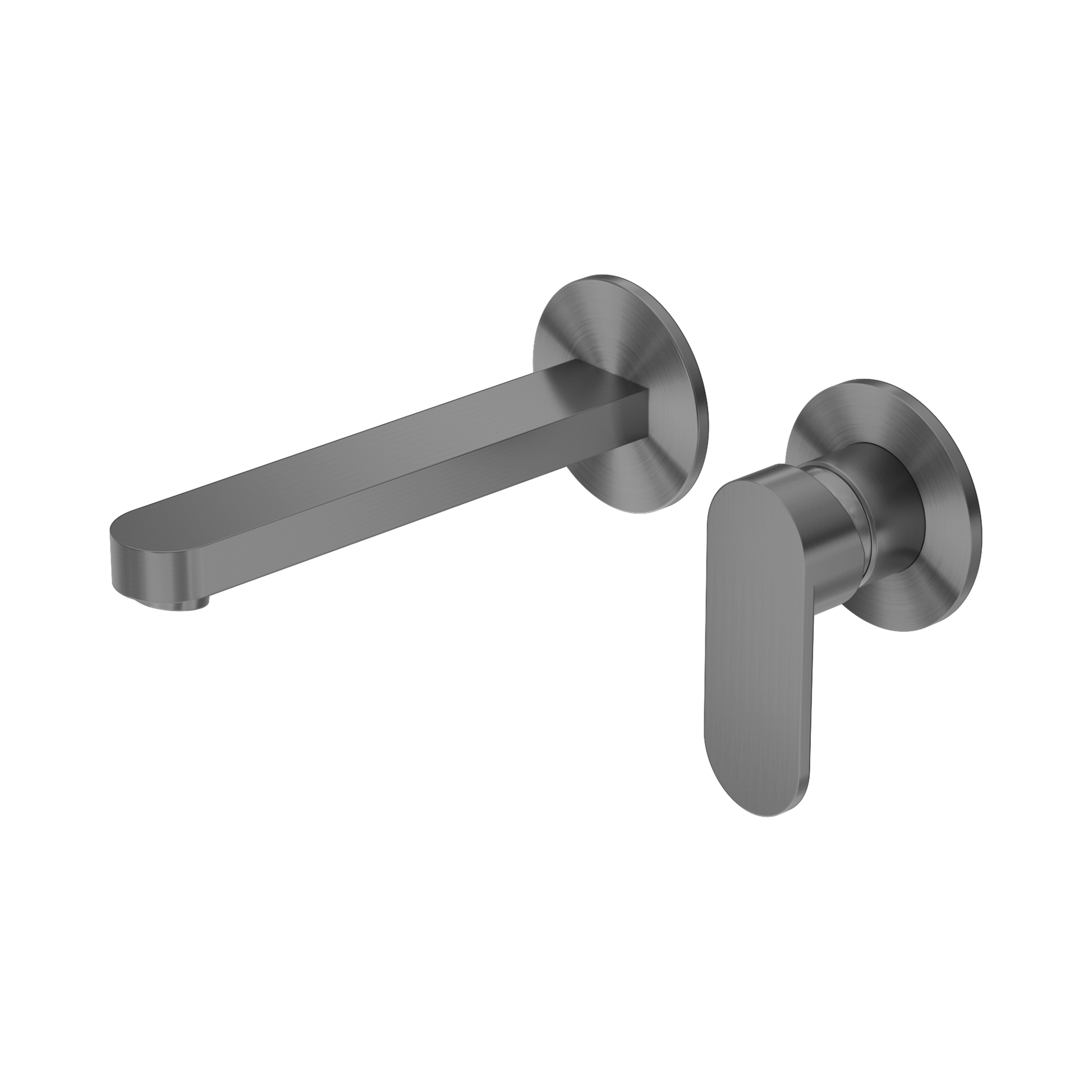 Nero Ecco Wall Mixer Set Separate Back Plate, Gun Metal