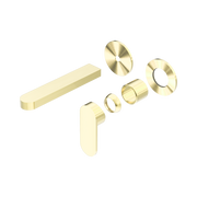 Nero Ecco Wall Mixer Set Separate Back Plate Trim Kits Only, Brushed Gold