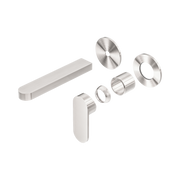 Nero Ecco Wall Mixer Set Separate Back Plate Trim Kits Only, Brushed Nickel