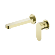 Nero Ecco Wall Mixer Set Separate Back Plate 60mm, Brushed Gold