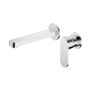 Nero Ecco Wall Mixer Set Separate Back Plate 60mm, Chrome