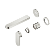 Nero Ecco Wall Mixer Set Separate Back Plate 60mm Trim Kits Only, Brushed Nickel