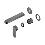 Nero Ecco Wall Mixer Set Separate Back Plate 60mm Trim Kits Only, Gun Metal
