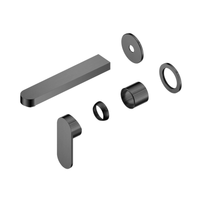 Nero Ecco Wall Basin/Bath Mixer Separate Back Plate 60mm Trim Kits Only, Gun Metal