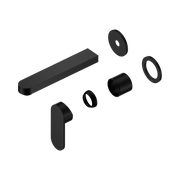 Nero Ecco Wall Mixer Set Separate Back Plate 60mm Trim Kits Only, Matte Black