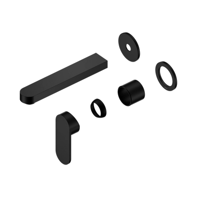 Nero Ecco Wall Basin/Bath Mixer Separate Back Plate 60mm Trim Kits Only, Matte Black