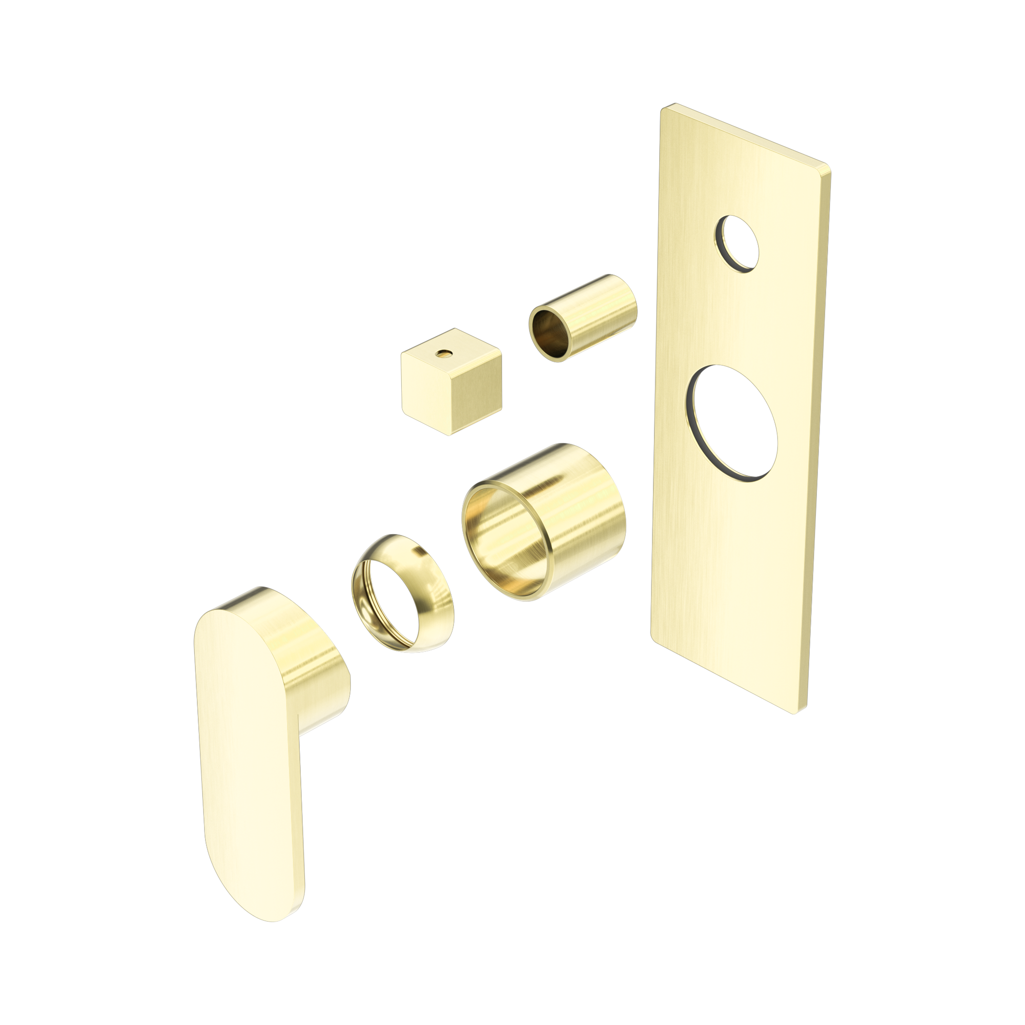 Nero Ecco Diverter Mixer Trim Kits Only, Brushed Gold