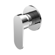 Nero Ecco Wall/Shower Mixer 80mm Round Plate, Chrome