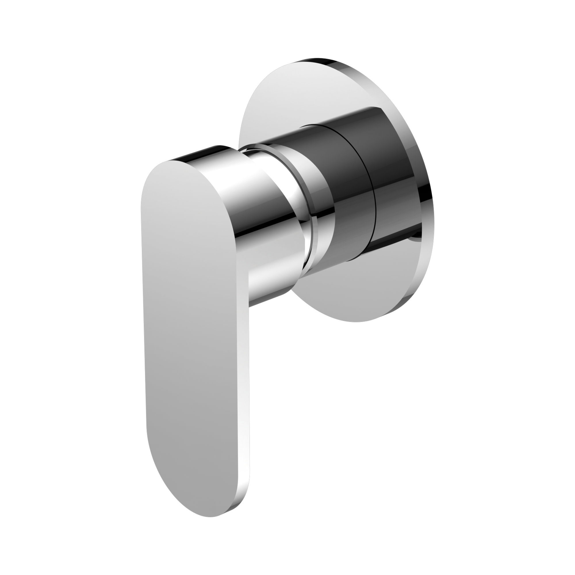 Nero Ecco Wall/Shower Mixer 80mm Round Plate, Chrome