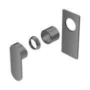 Nero Ecco Wall/Shower Mixer Trim Kits Only, Gun Metal