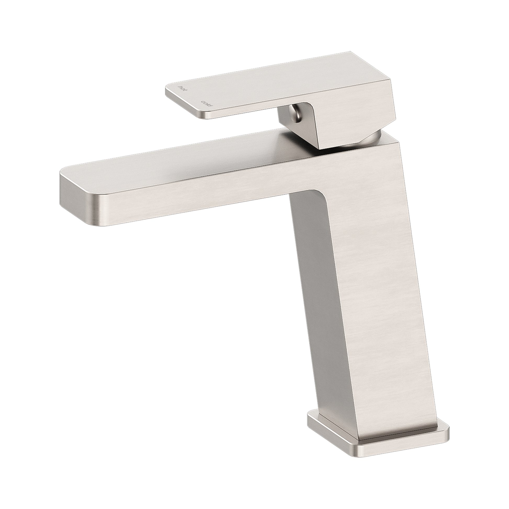 Nero Celia Basin Mixer Angle Spout, Brushed Nickel