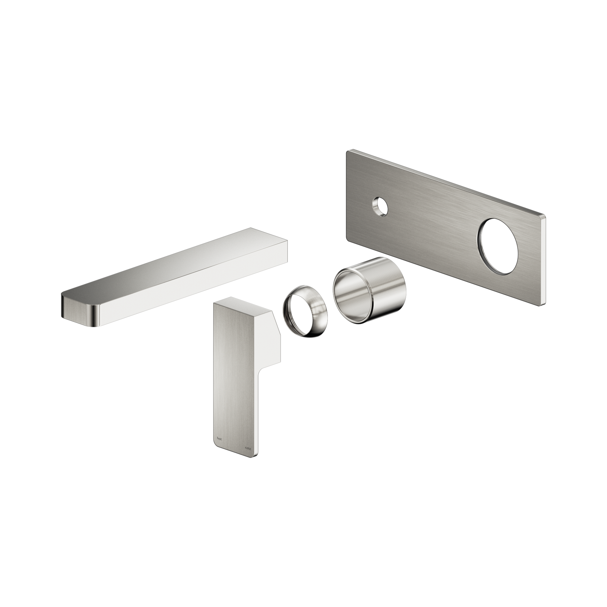 Nero Celia Wall Mixer Set Trim Kits Only, Brushed Nickel