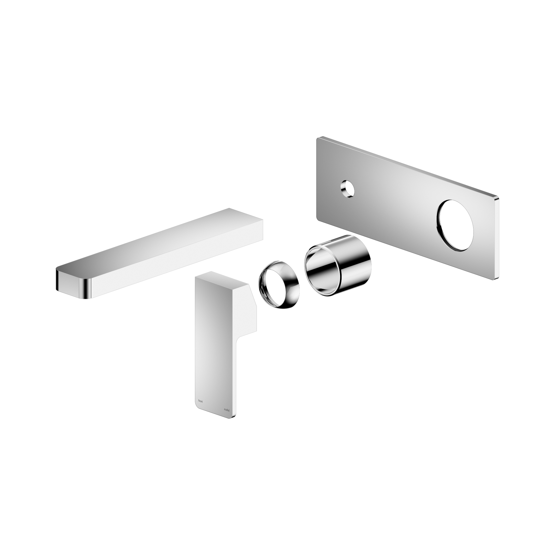 Nero Celia Wall Mixer Set Trim Kits Only, Chrome