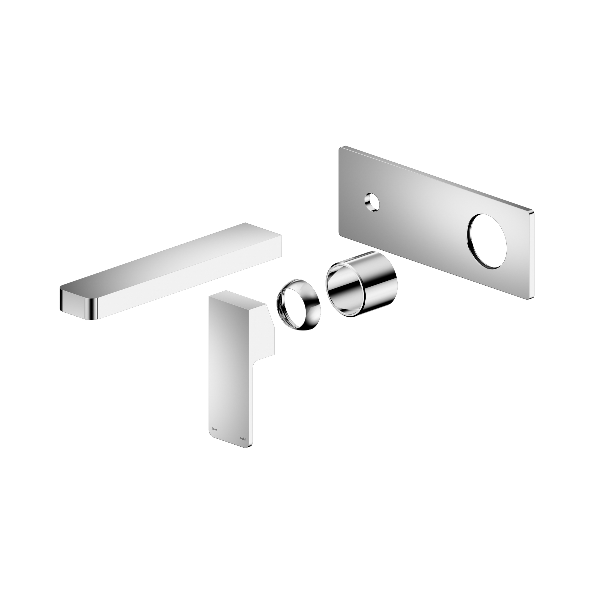 Nero Celia Wall Mixer Set Trim Kits Only, Chrome