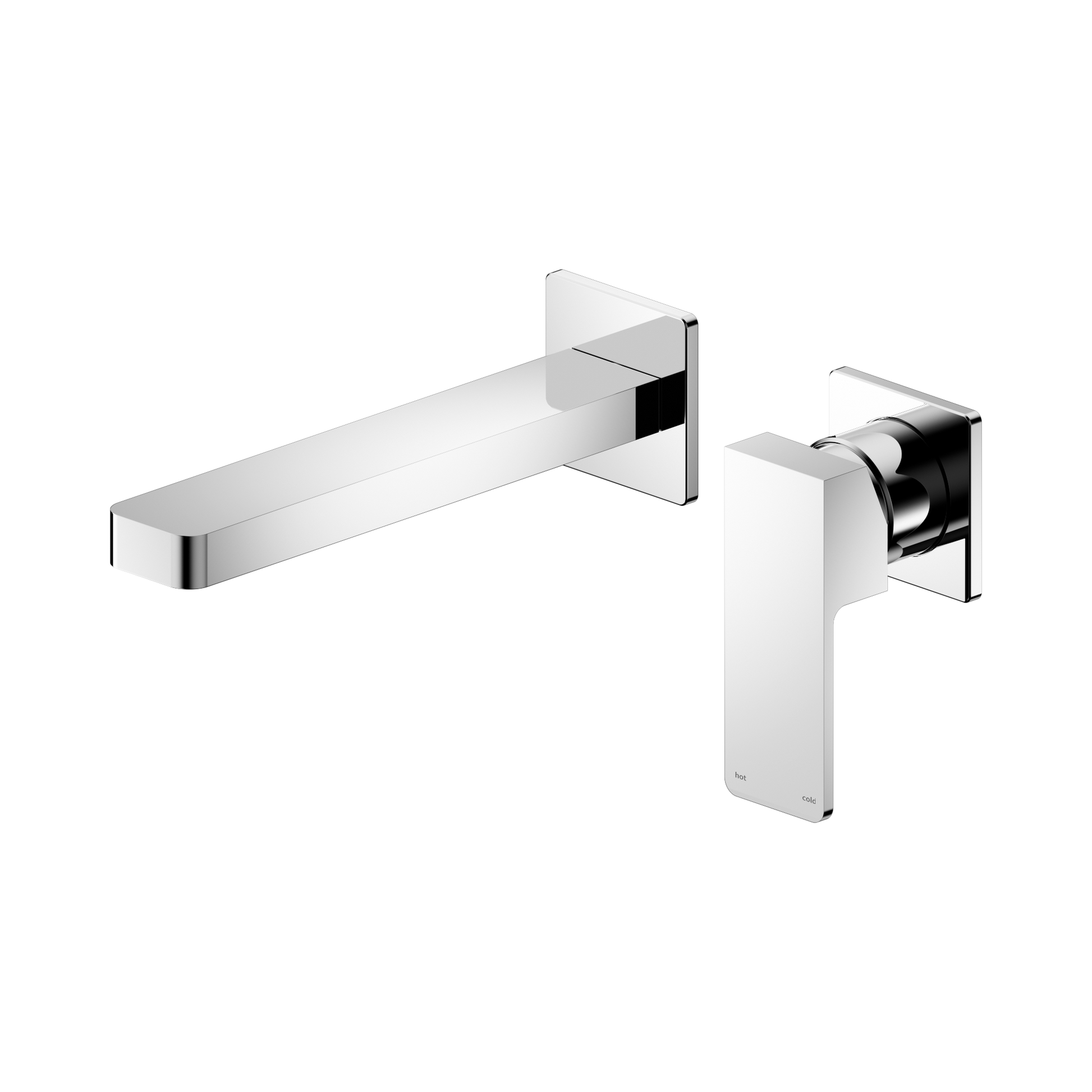 Nero Celia Wall Mixer Set Separate Back Plate, Chrome