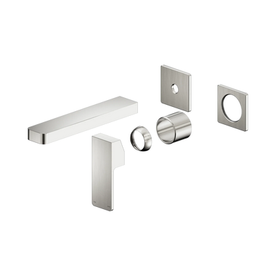 Nero Celia Wall Basin/Bath Mixer Separate Back Plate Trim Kits Only, Brushed Nickel