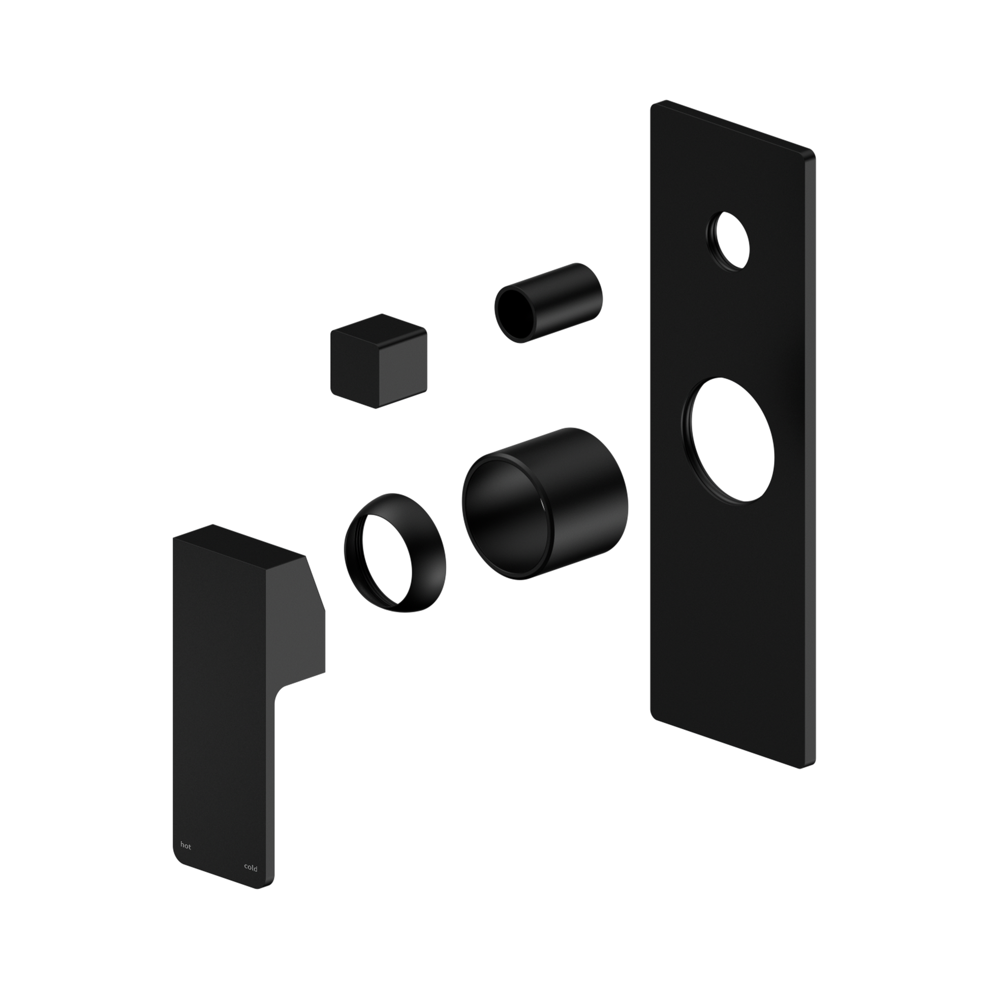 Nero Celia Diverter Mixer Trim Kits Only, Matte Black