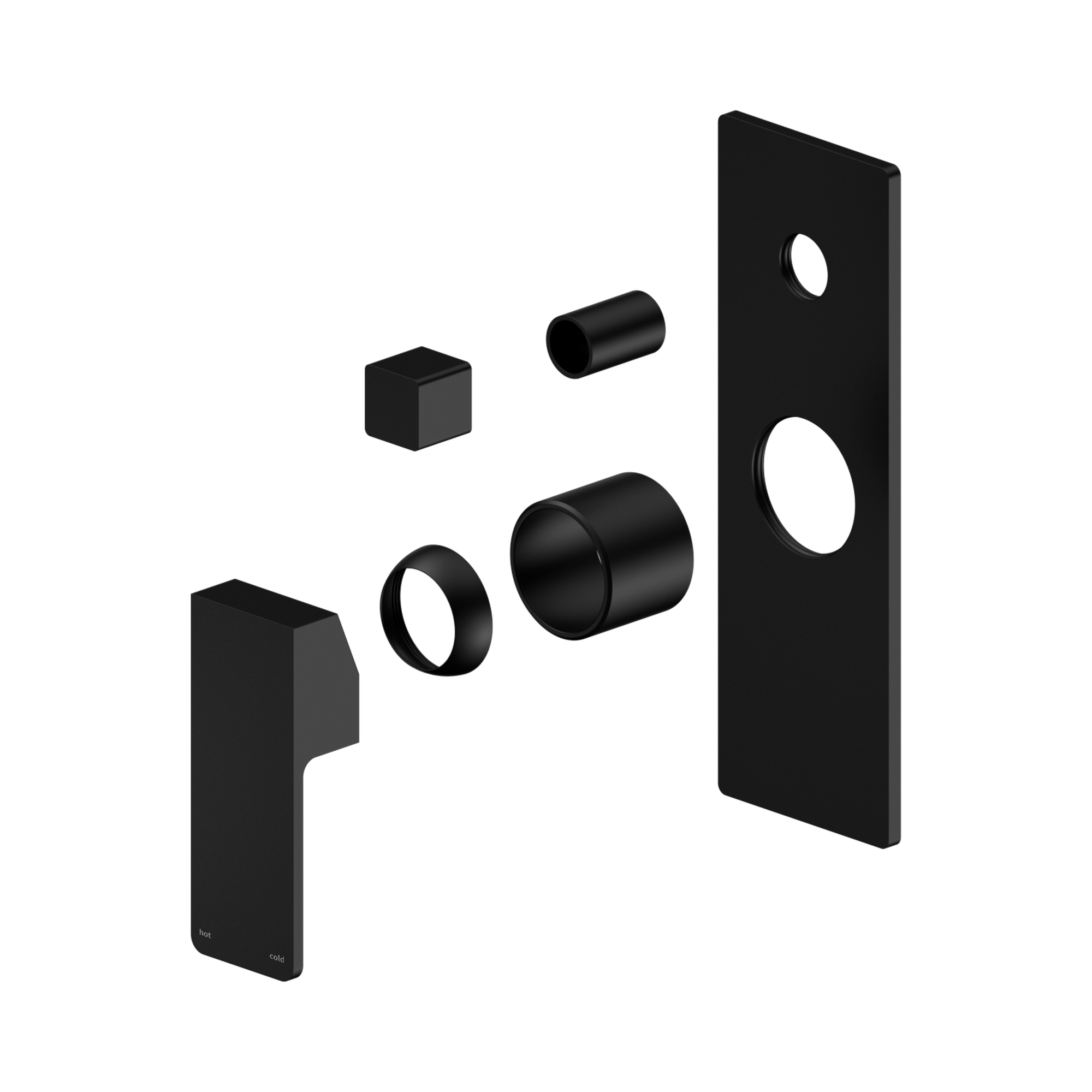 Nero Celia Diverter Mixer Trim Kits Only, Matte Black