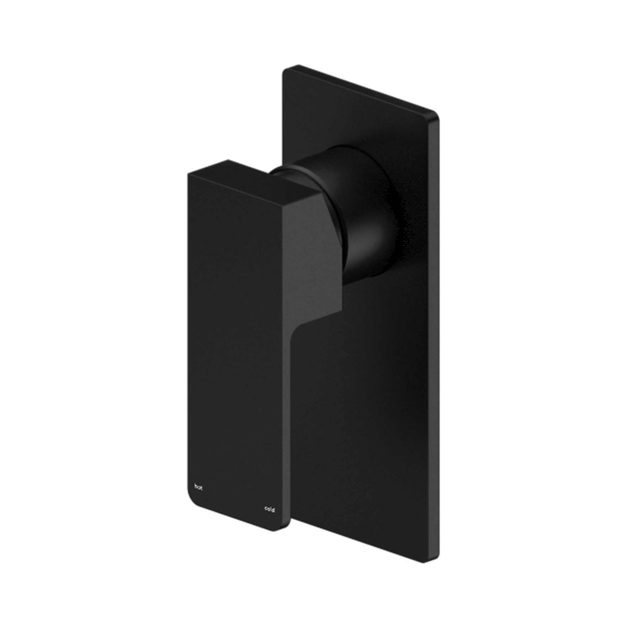Nero Celia Wall/Shower Mixer Rectangular Backplate, Matte Black