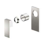 Nero Celia Wall/Shower Mixer Rectangular Backplate Trim Kits Only, Brushed Nickel