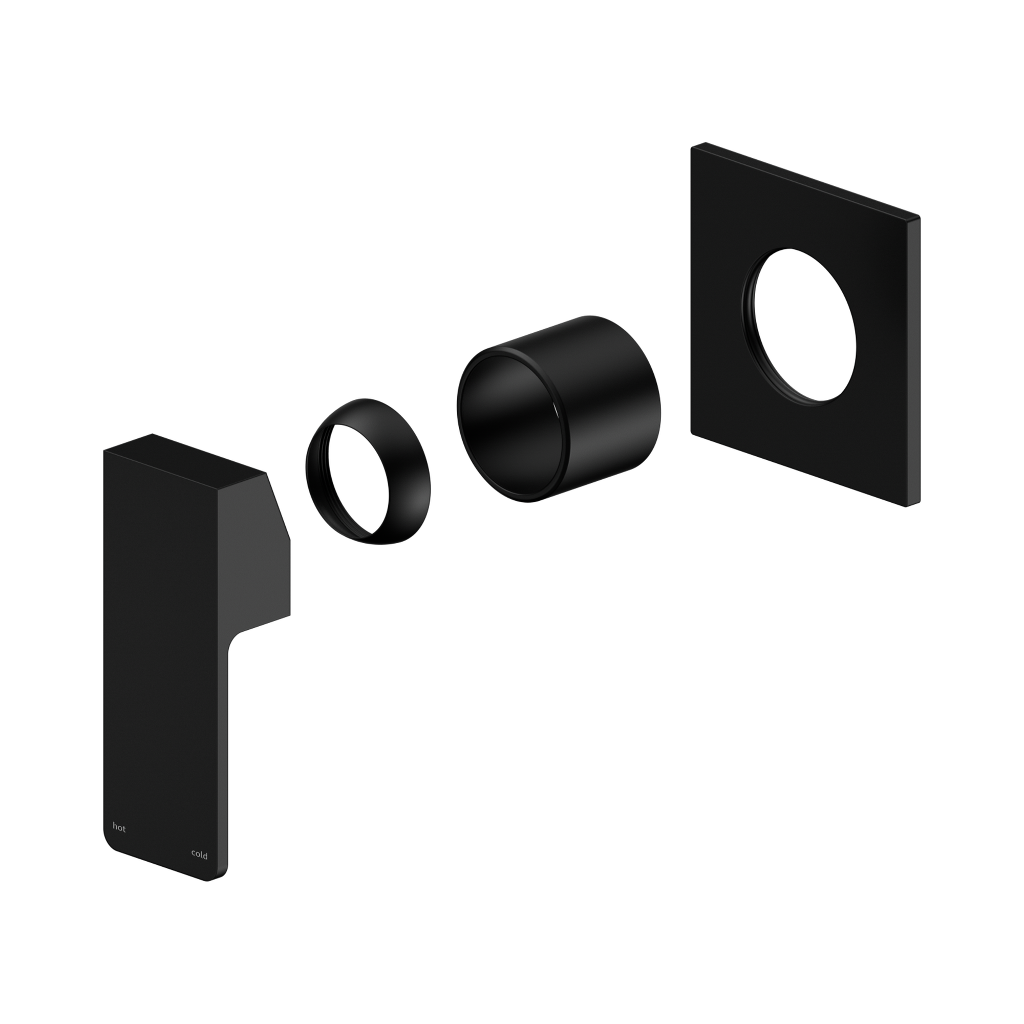 Nero Celia Wall/Shower Mixer Trim Kits Only, Matte Black