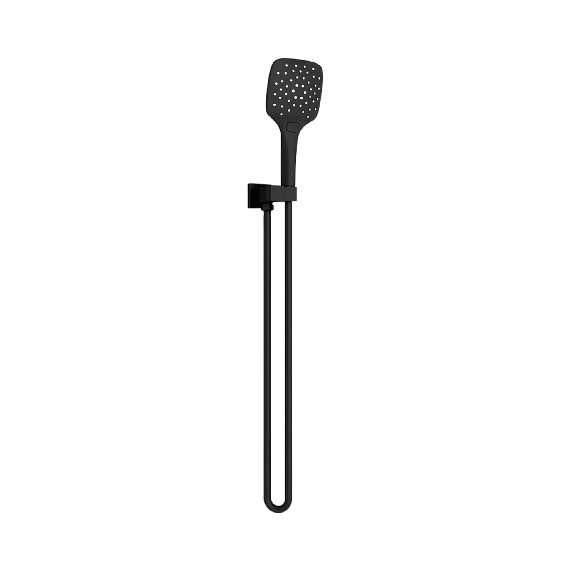 Nero Rain Square 3 Function Shower On Bracket, Matte Black