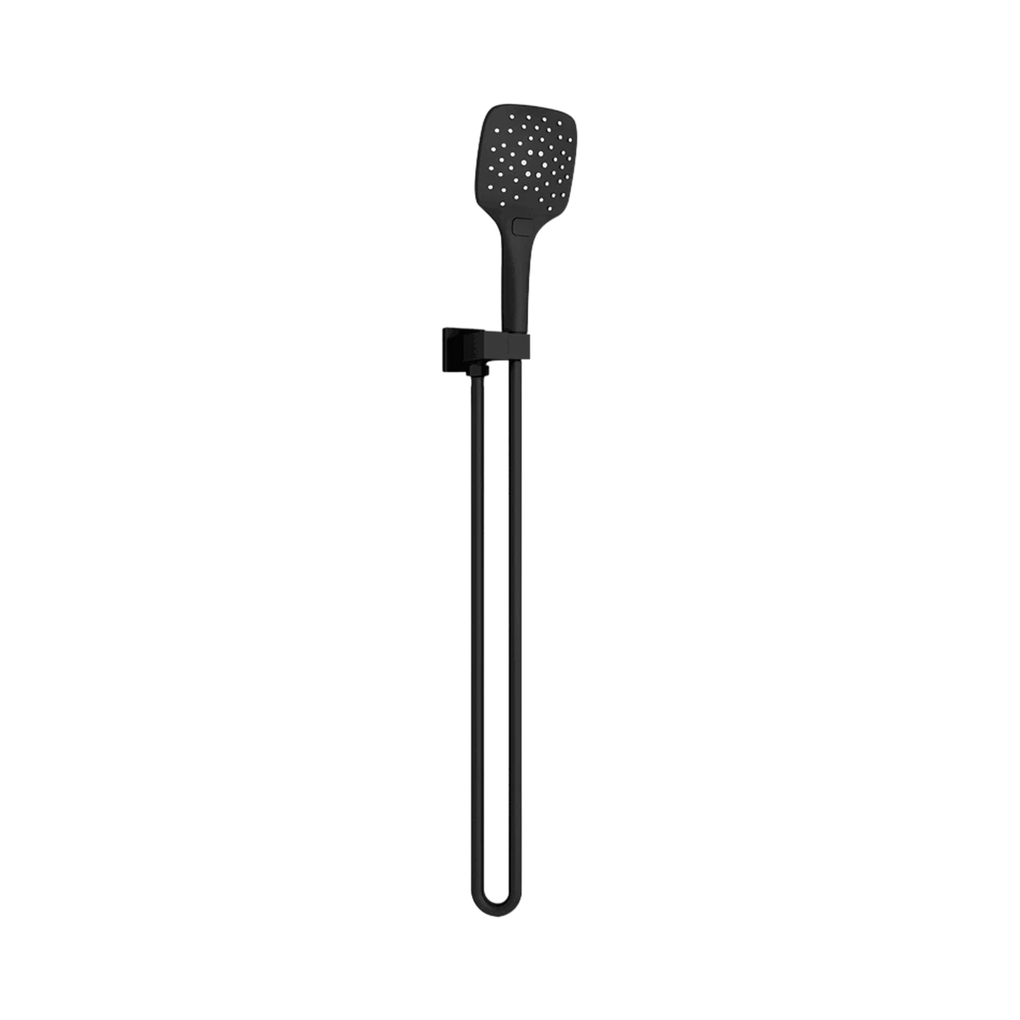 Nero Rain Square 3 Function Shower On Bracket, Matte Black