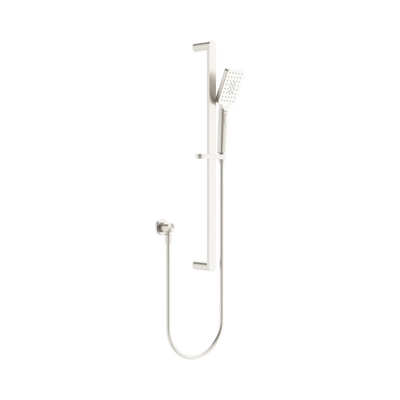 Nero Bianca Shower Rail, Brushed Nickel