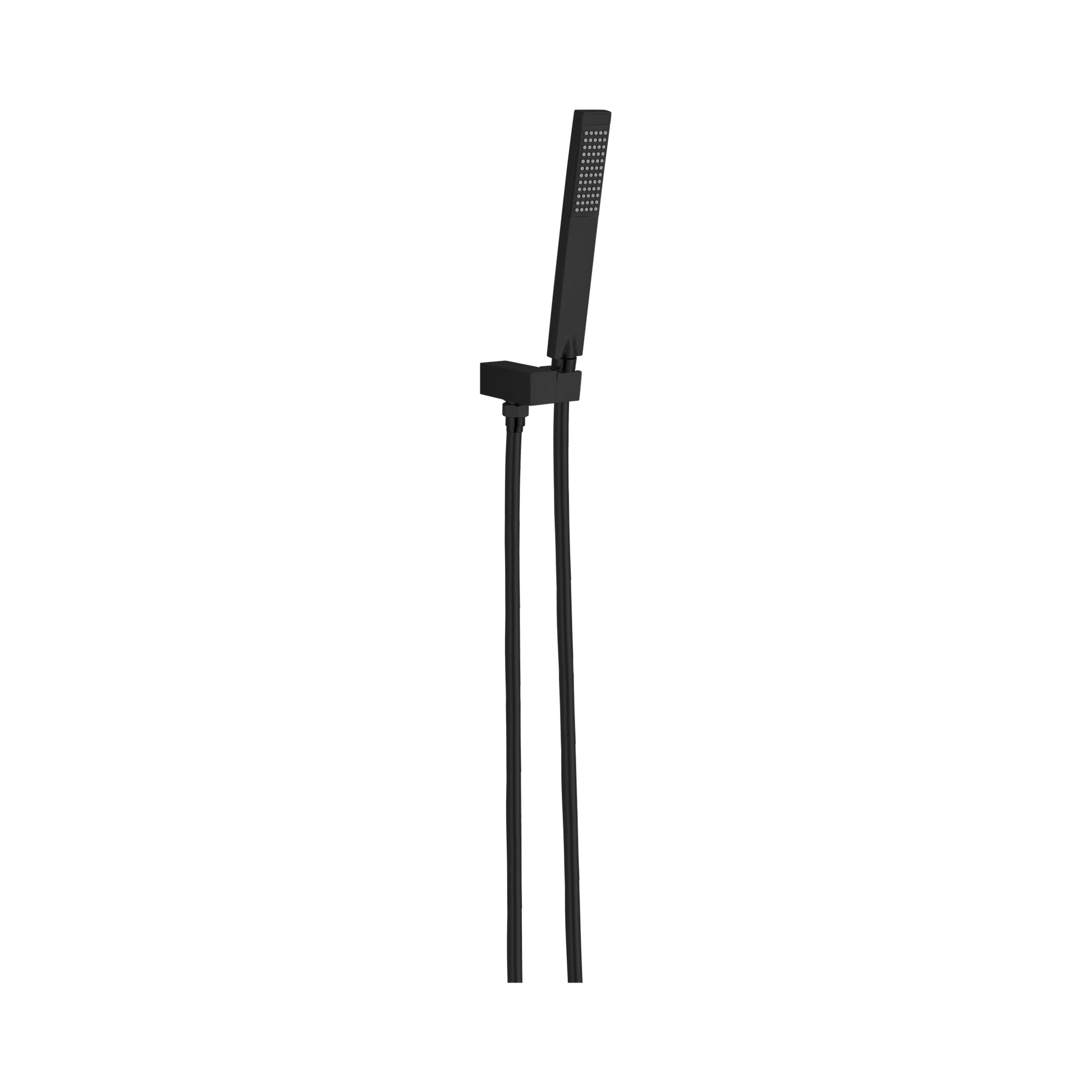 Nero Square Shower On Bracket, Matte Black
