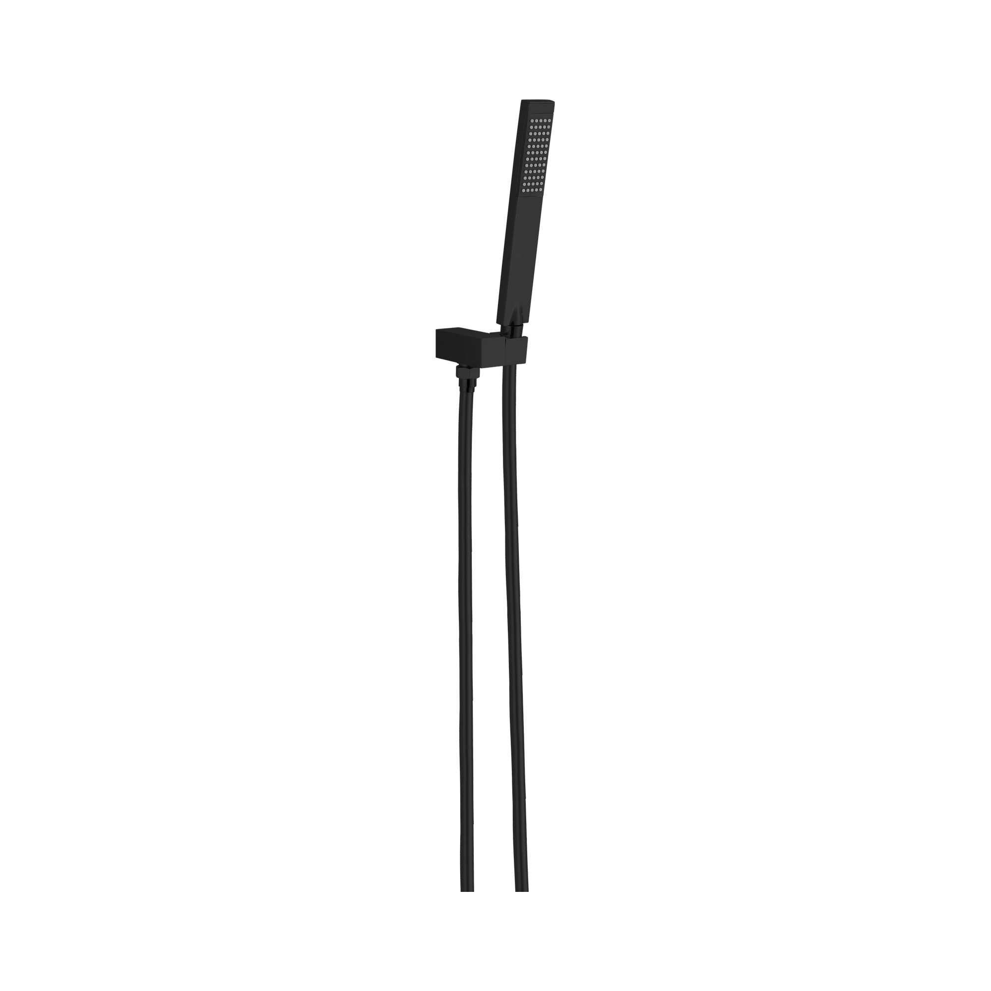 Nero Square Shower On Bracket, Matte Black