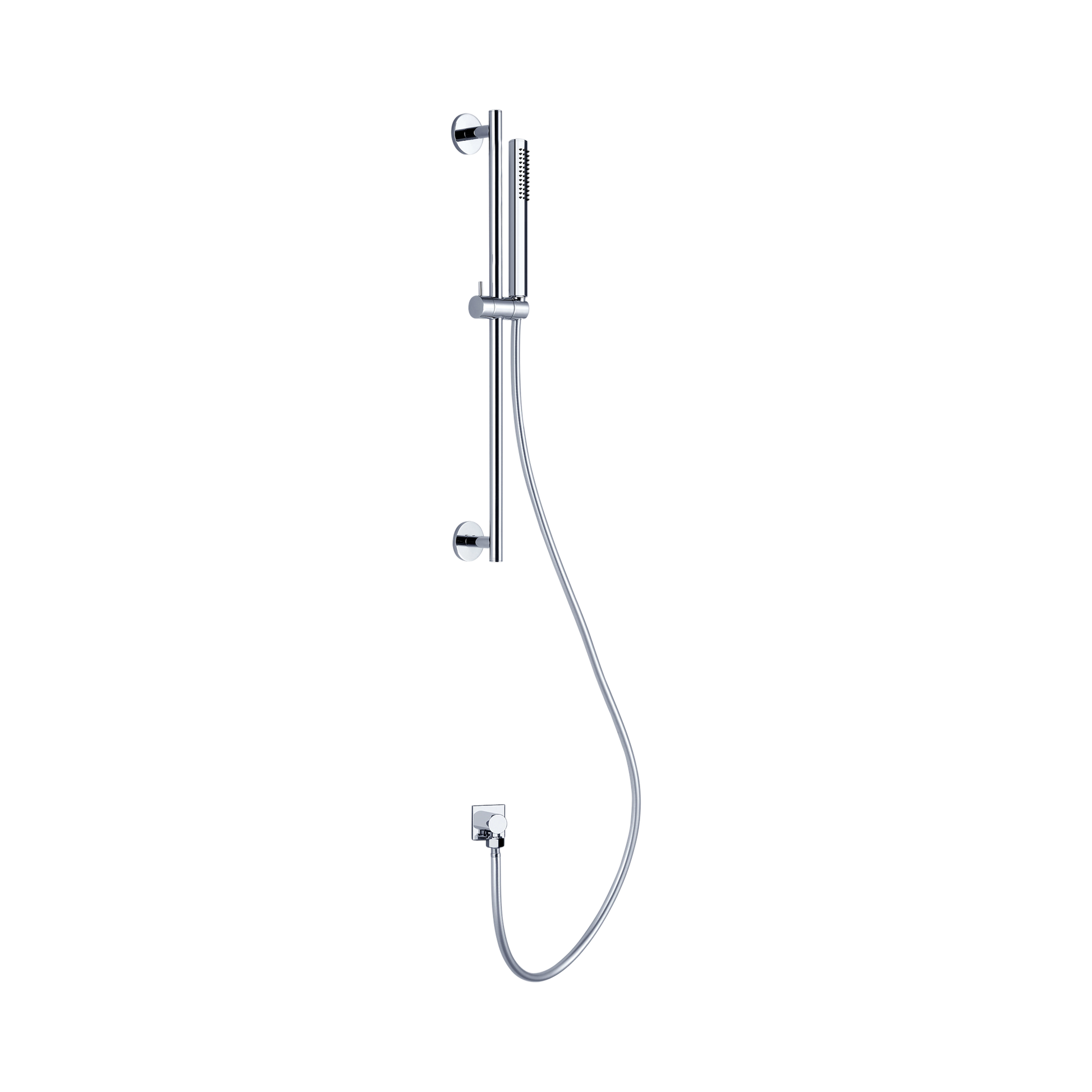 Nero Dolce Shower Rail With Slim Hand Shower, Chrome