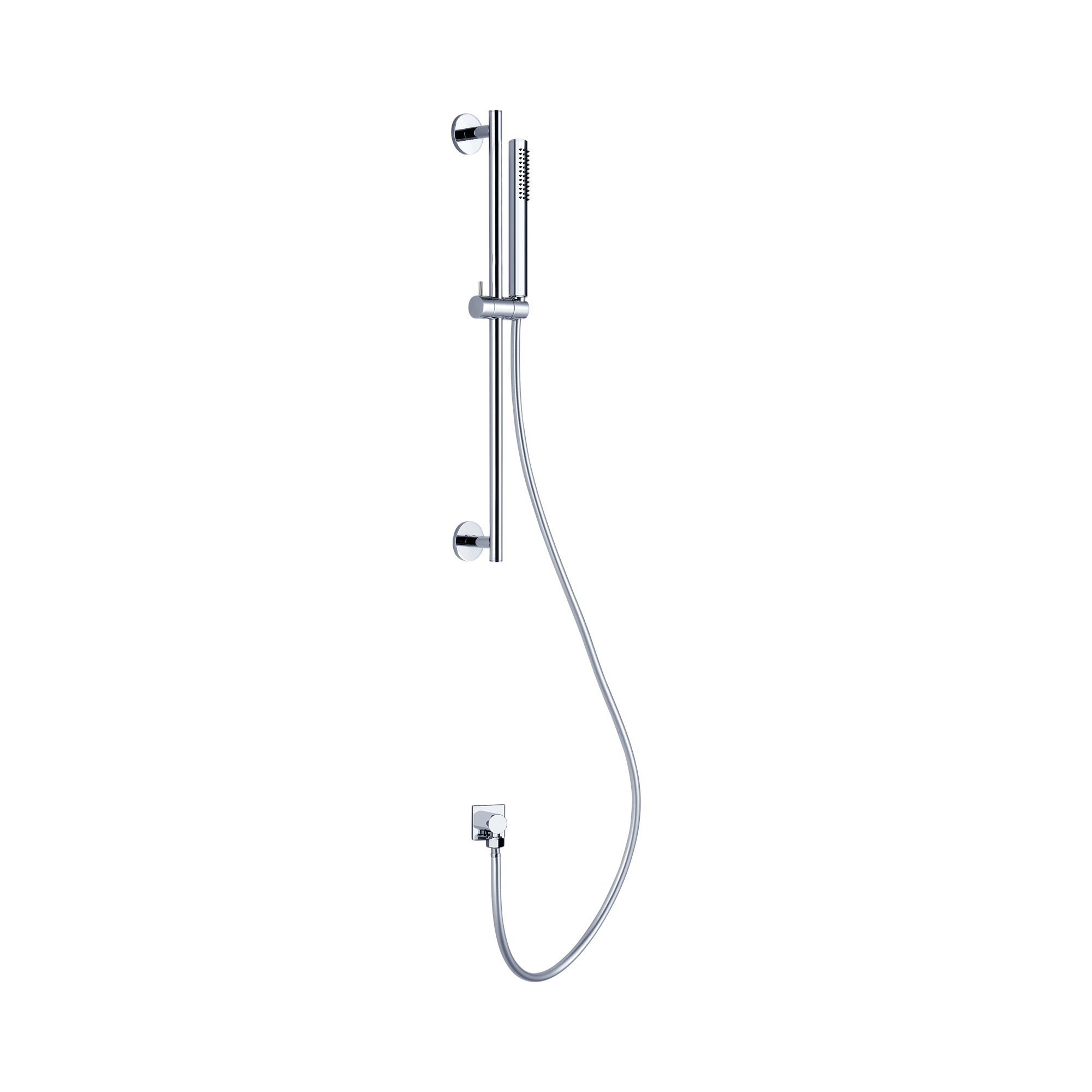 Nero Dolce Shower Rail With Slim Hand Shower, Chrome