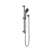 Nero Round Metal Project Rail Shower, Gun Metal
