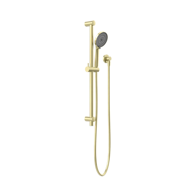 Nero Round Metal Project Shower Rail 4 Star Rating, Brushed Gold