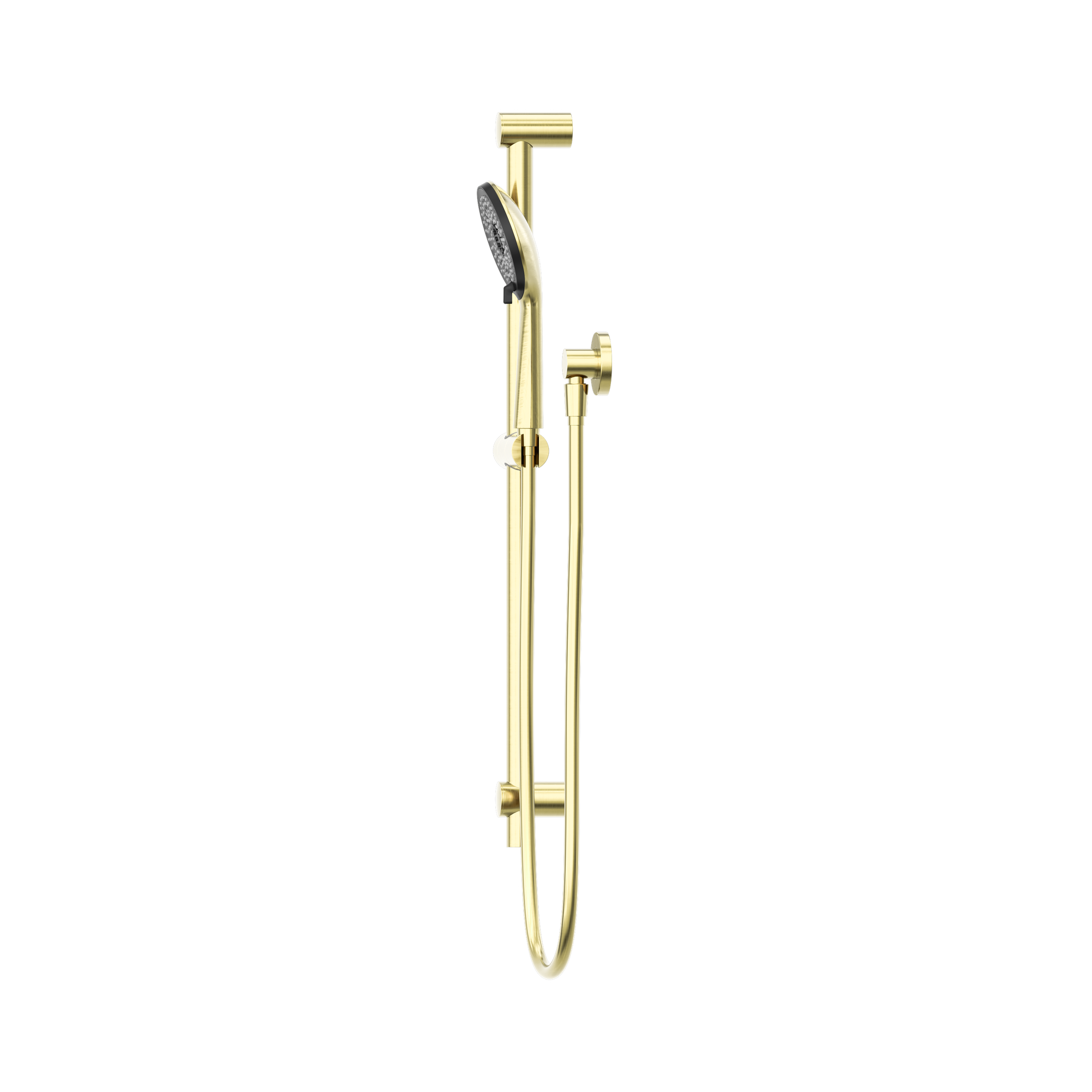 Nero Round Metal Project Shower Rail 4 Star Rating, Brushed Gold