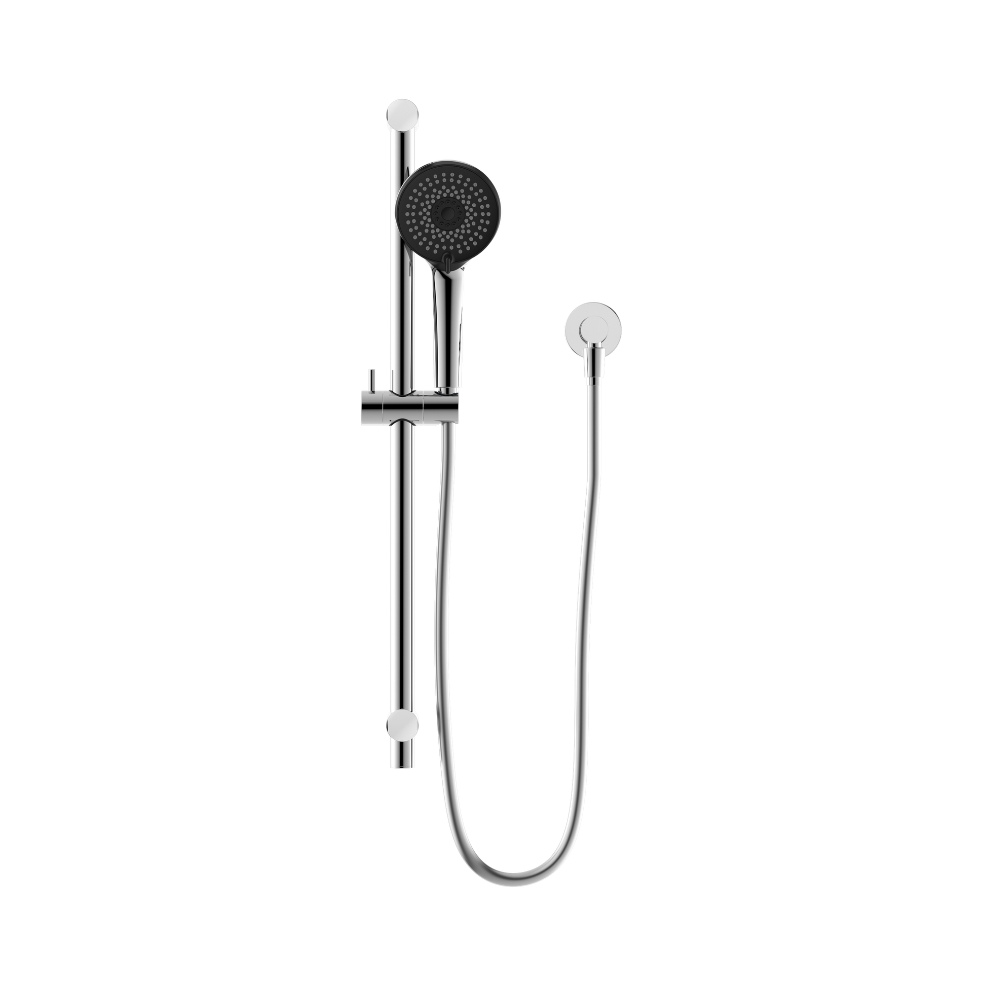 Nero Round Metal Project Shower Rail 4 Star Rating, Chrome