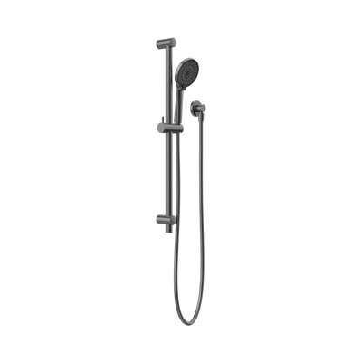 Nero Round Metal Project Shower Rail 4 Star Rating, Gun Metal