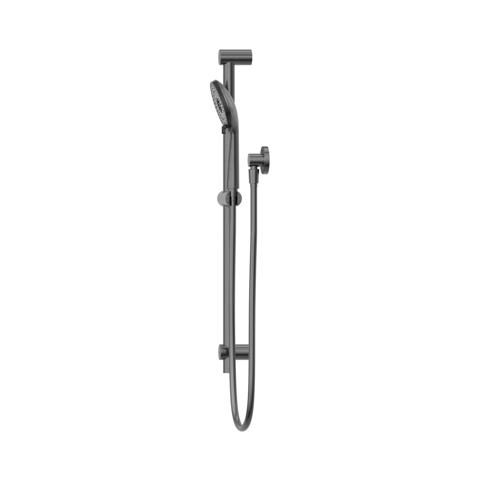 Nero Round Metal Project Shower Rail 4 Star Rating, Gun Metal