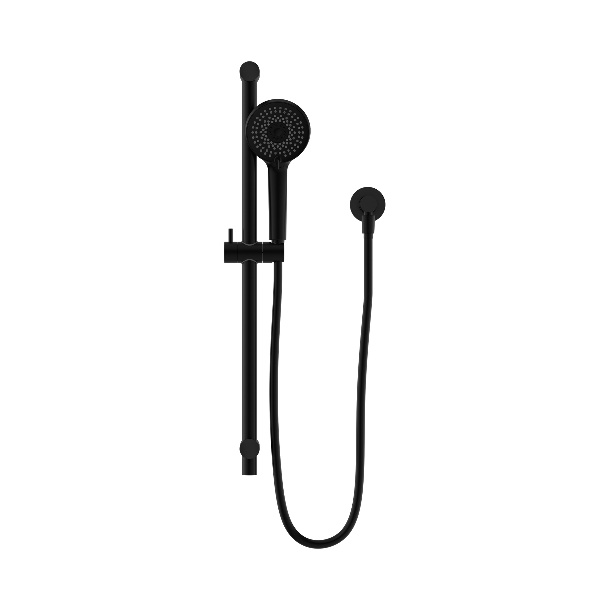 Nero Round Metal Project Shower Rail 4 Star Rating, Matte Black